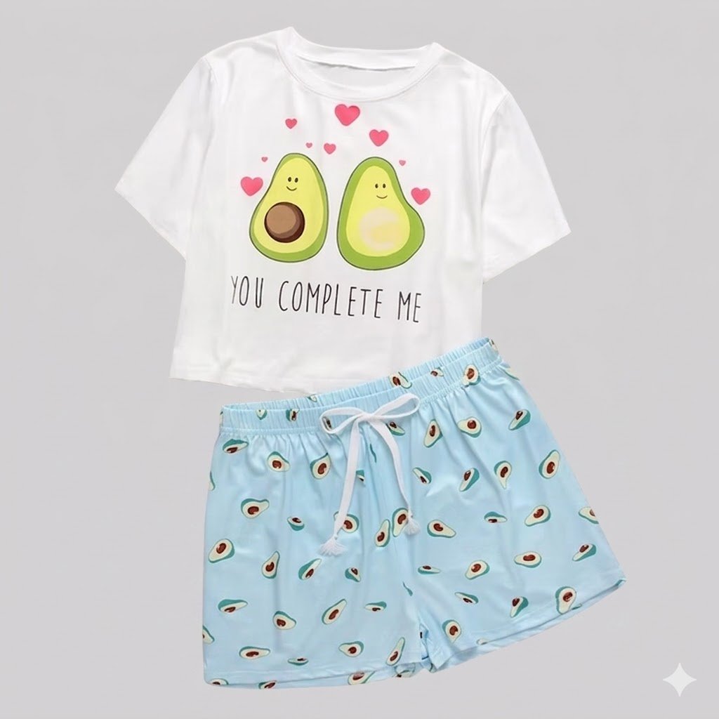 Pijama Short Manga Corta